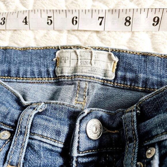 Free People distressed skinny jeans ripped denim 27 4 - Picture 3 of 7